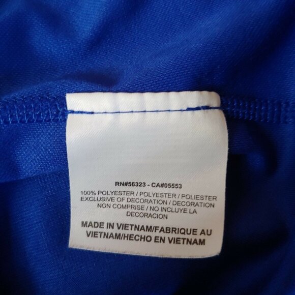 Nike Dri Fit Womens M Shirt Long Sleeve Running Athletic Blue Geometric 1/4 Zip - Picture 8 of 9